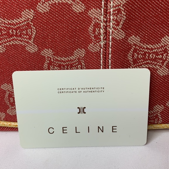 Celine Red Denim Macadam Bag - Picture 7 of 7